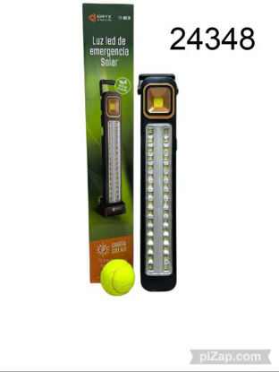 Imagen de LUZ DE EMERGENCIA C/CARGA USB O SOLAR 48LED 8.25